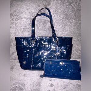 Coach Ashley patent leather shoulder bag
